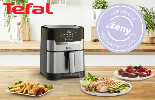 Testeři připravili své oblíbené pokrmy zcela bez tuku díky horkovzdušné fritéze Tefal Easy Fry&Grill 2in1 Precision 4.2L EY505D15 Inox