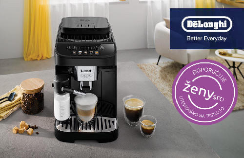 Italské espresso nebo dokonalé cappuccino s krémovou pěnou? To a mnohem více zvládne kávovar De'Longhi Magnifica Evo ECAM 290.61.B, který jste otestovali