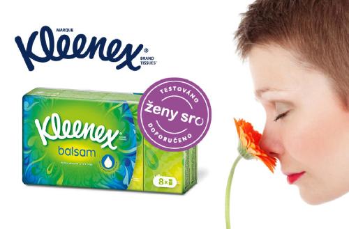 Jaro přináší mimo slunce i sennou rýmu, vybavte se proto čtyřvrstvými kapesníky KLEENEX® Balsam. Otestováno na jedničku!