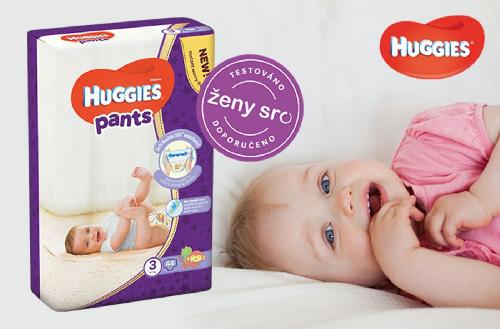 Otestováno na vašich dětech: Pleny Huggies Pants ušetří čas s přebalováním, neprotečou a rozhodně nikde neškrtí