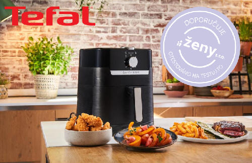 Testeři si vychutnávají šťavnaté a křehké dobroty v minimu tuku díky horkovzdušné fritéze Tefal Easy Fry&Grill 2in1 Classic 4.2L EY501815 