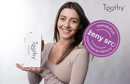 Testerky daly 100% šesti denní sadě Toothy®️ Starter pro domácí bělení zubů